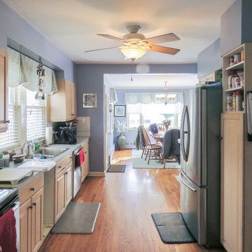 Two-Tone Kitchen Remodel | Oversized Island & Open-Concept Layout