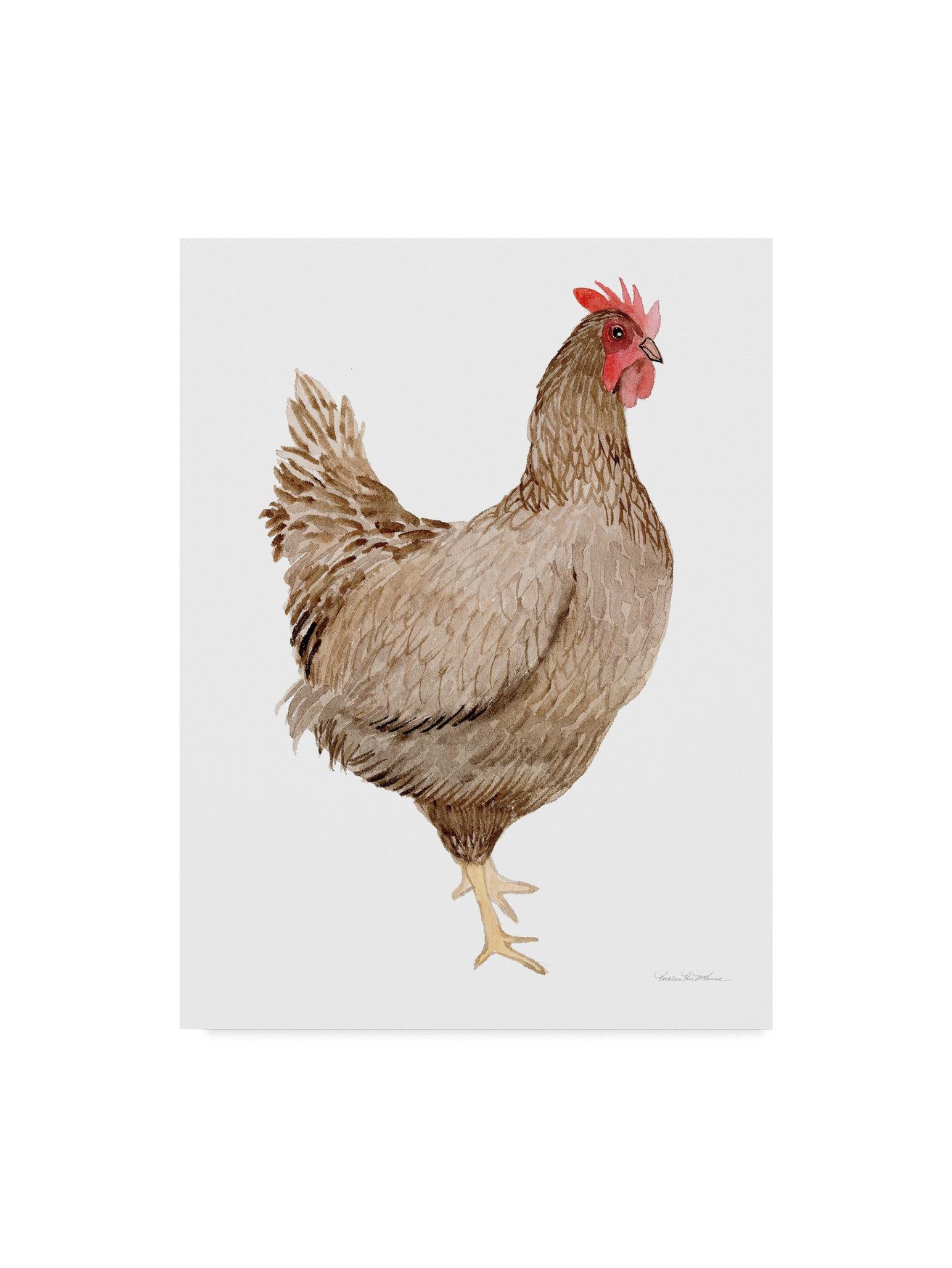Kathleen Parr Mckenna 'Life On The Farm Chicken Element III' Canvas Art ...