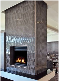 Did They Use Tile Edging On This Fireplace Design