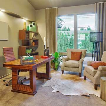 Beautiful Living Room in New Modern Home
