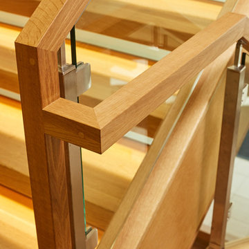 Open Rise White Oak Church Stair
