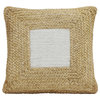 Blank Mind White Square Accent Pillow