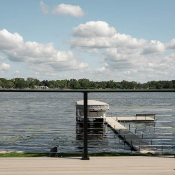 Deck Cable Railing on a Small Lake