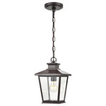 Millennium Lighting - Bellmon Collection 1 Light 7.5" Powder Coat Bronze Outdoor Hanging Pendant - The Bellmon Collection takes outdoor lighting to the next level with the perfect balance of traditional style and understated elegance. These exterior fixtures are available in both powder coated black and bronze and finished with clear glass.