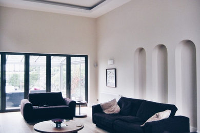 Design ideas for a modern living room in Other.