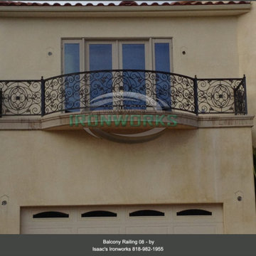 Balcony Railings (Juliet Balcony) Custom Made by Isaac's Ironworks