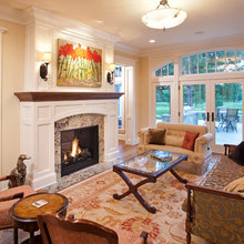 Open living room plans