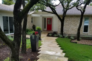 Example of a trendy home design design in Austin