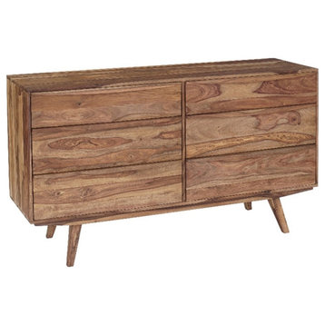 Porter Designs Fusion Solid Sheesham Wood Dresser - Light Brown