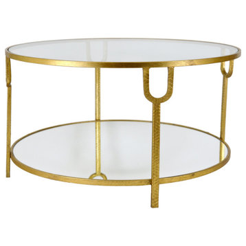 Santino Gold Round Coffee Table