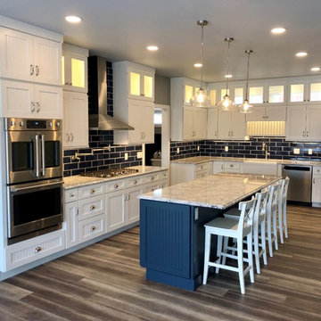 Dura Supreme Craftsman Beaded Cambria Summerhill Painted Cabinets