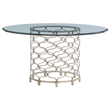 Bollinger Round Dining Table With 60" Glass Top