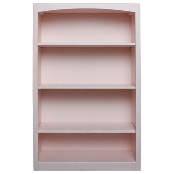 Solid Wood Bookcase, 48"x30", Blush Pink