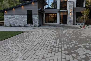 Inspiration for a modern exterior home remodel in Vancouver