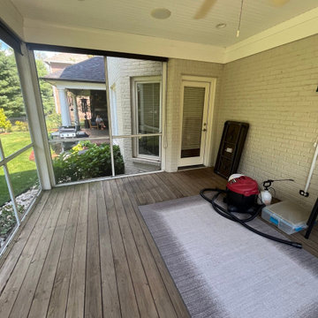 Before picture of original screened in patio