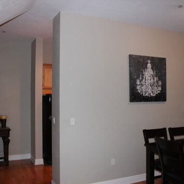 Before: Client wanted to eliminate the wall between dining room & kitchen