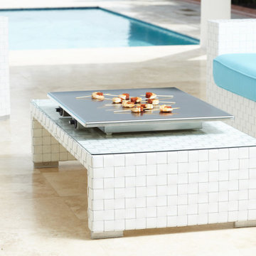 teppanyaki outdoor kitchen island
