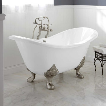 Arabella Cast Iron Double-Slipper Tub