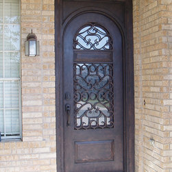 Custom Barcelona Wrought Iron Door - Front Doors