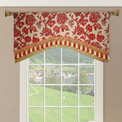 Priority Home & Design - Double Layered Arched Valance - Select From 500+ Fabrics - Valances