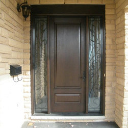 Stained Fiberglass Doors - Front Doors