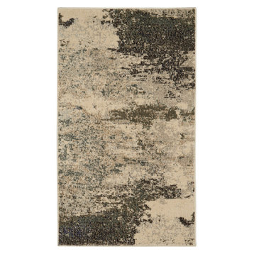 Nourison Celestial Modern Abstract Area Rug, Ivory/Gray, 2'2"x3'9"