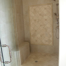Bath shower bench