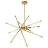 CWI Lighting 1375P31-6-602 Oskil LED Integrated Chandelier With Satin Gold