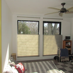 Motorized Sunscreen Roller Shades - Transitional Home - Oakville - Roller Shades