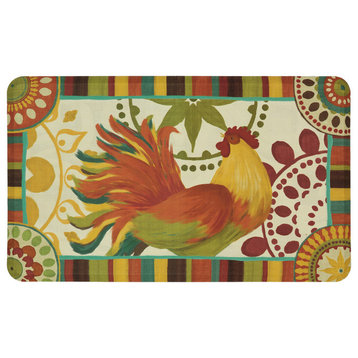 Mohawk Home Dri- Pro Comfort Mat Painted Spice Rooster, 1' 6"x2' 6"