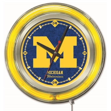 Michigan Neon Clock