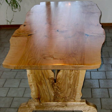 Figured Birch Dining Table