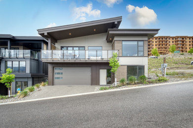 Inspiration for a contemporary exterior home remodel in Vancouver