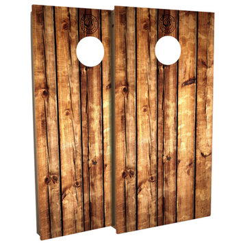 Rustic Pallet Wood Cornhole Board Set, Includes 8 Bags
