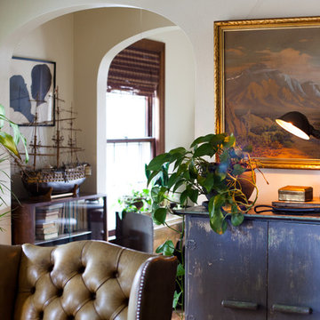 My Houzz: Creative Couple Furnishes a 1920's Rental with Vintage Finds