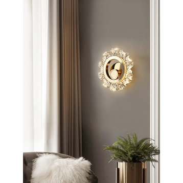 Luxury Wall Lamp in Shining Sun Style for Living Room, Bedroom