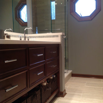 Master Bath Cosmetic Redesign and Rehabilitation.