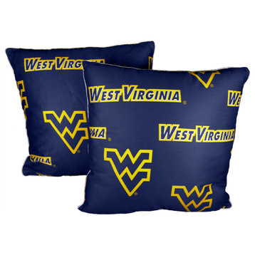 West Virginia Mountaineers 16"x16" Decorative Pillow, 2 Decorative Pillows