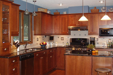 Elegant kitchen photo in Chicago