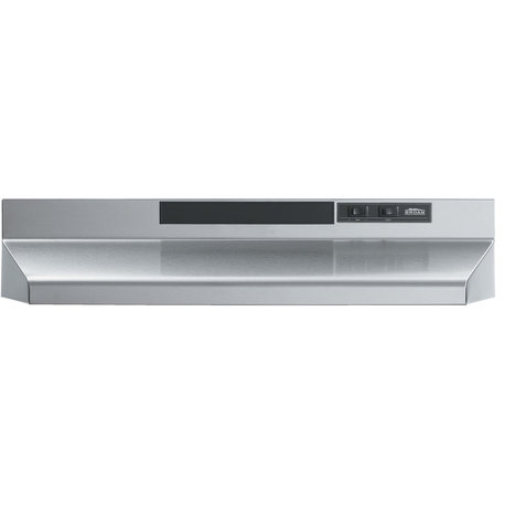 24" 2-Speed 4-Way Convertible Under Cabinet Range Hood, Stainless Steel