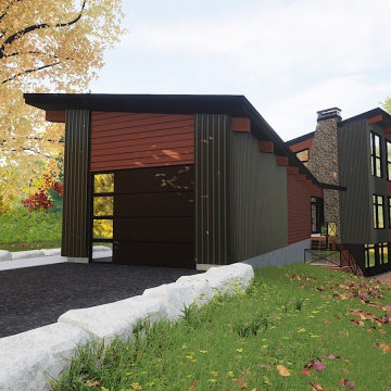 Ottawa River Modern Custom Waterfront Home