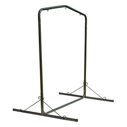 Pawleys Island Hammocks - Pawleys Island Metal Swing Stands, Forest Green, 5'8"x7'6" - Porch Swings