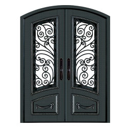 Neo-Classical Double Entry Doors - Front Doors