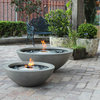 EcoSmart™ Mix 600 Concrete Fire Pit Bowl - Smokeless Ethanol Fireplace, Graphite, Ethanol Burner (Black)