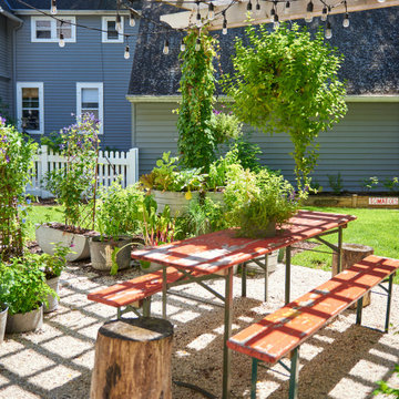 Rustic Picnic Table Landscape - Cedarburg, WI