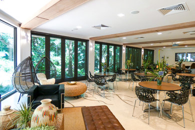 Example of a trendy home design design in Miami