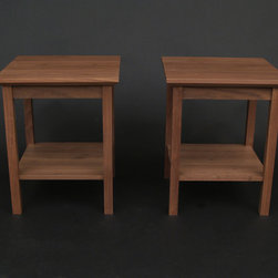 Walnut side table pair - Side Tables And End Tables