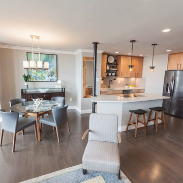Warm Modern Meets Sophisticated Industrial