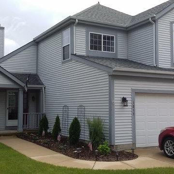 Gray Exteriors with Pops of Trim