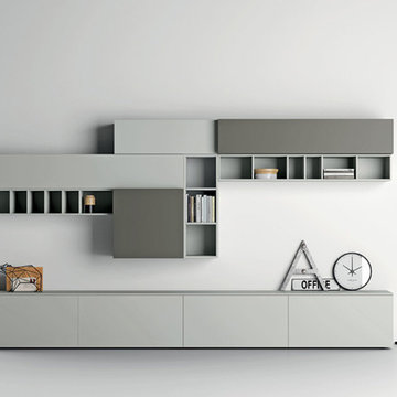 Modern Italian wardrobs, walk-in closets, libraries & wall units.